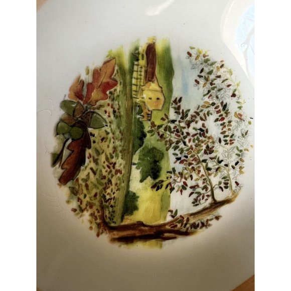 CERAMICHE TADINATE Vintage Made In ITALY Country Farm Rim Baking Casserole Dish - Picture 3 of 5